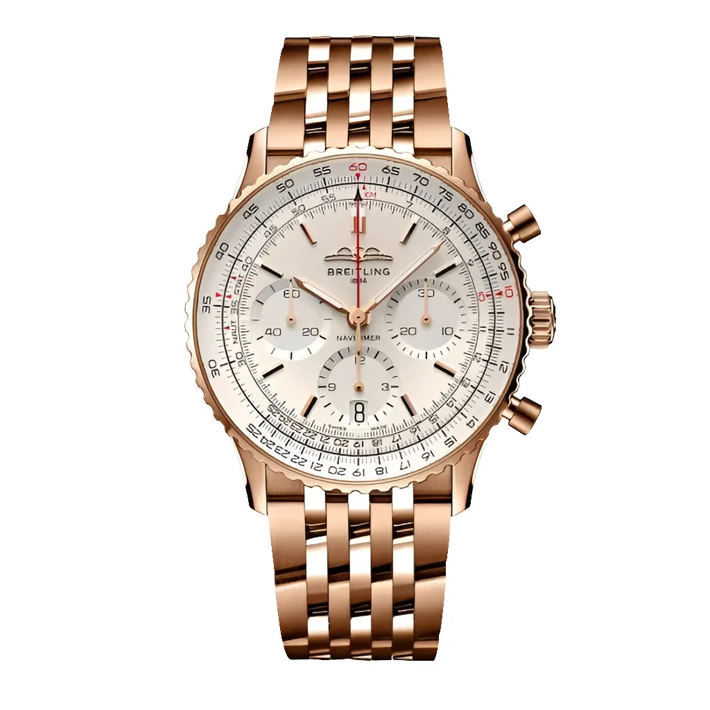 Breitling Mod Navitimer Rose Gold Rb0139211g1r1 Watch Wristwatch