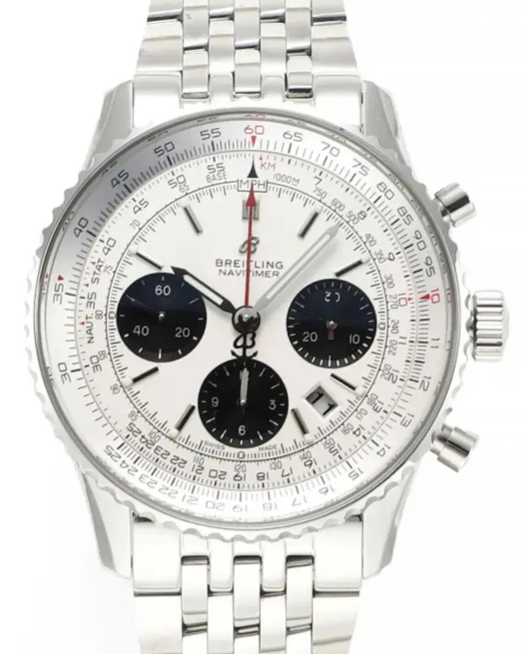 Breitling Navitimer B01 Chronograph 43 Ab0121211g1a1 Silver Watch - Wristwatch
