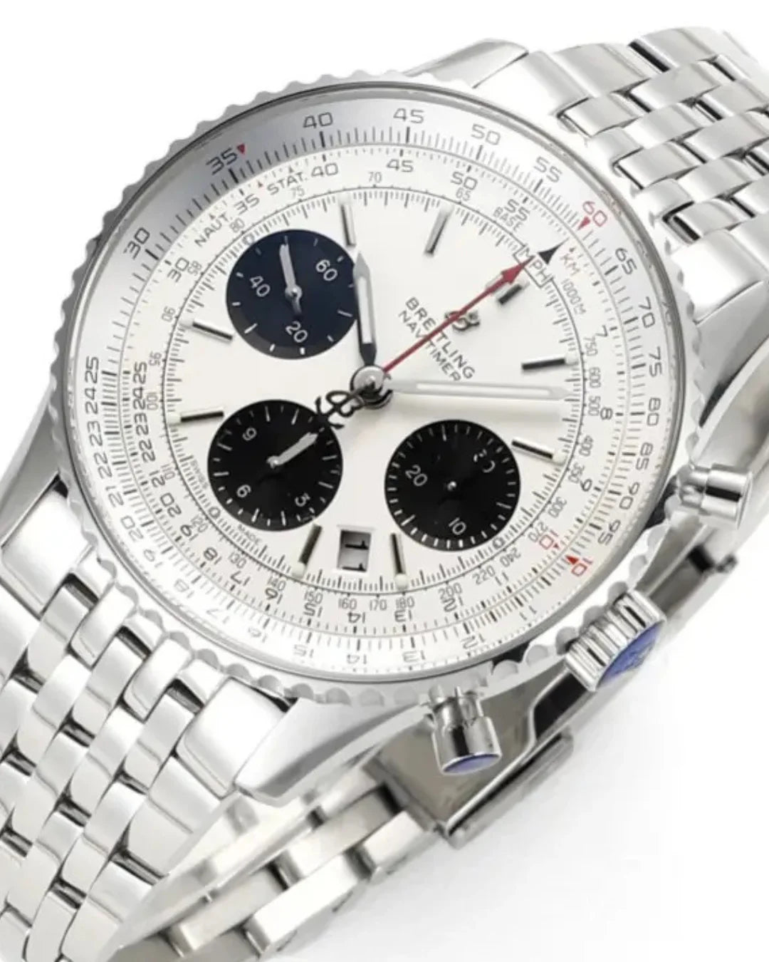 Breitling Navitimer B01 Chronograph 43 Ab0121211g1a1 Silver Watch - Wristwatch