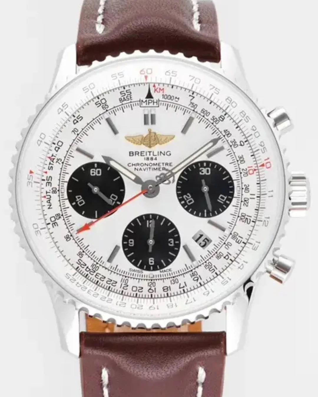 Breitling Navitimer B01 Chronograph Ab0121211g1p1 White Watch - Wristwatch