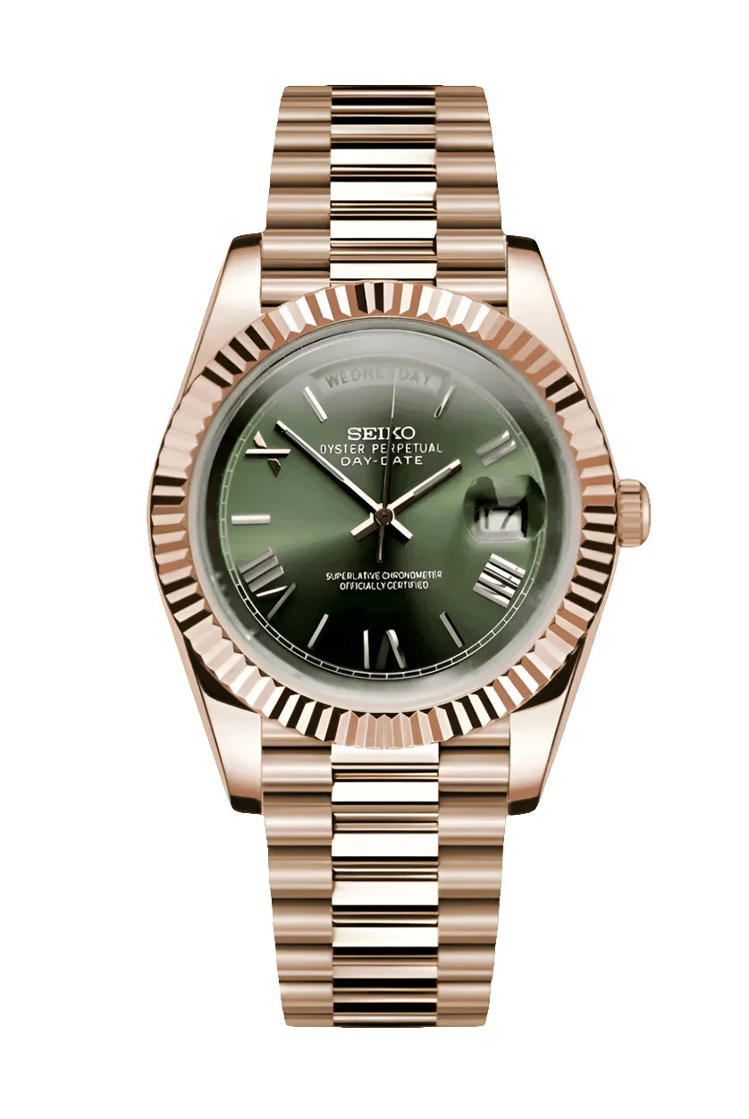 Day Date Watch Mod Mint Rose Edition - Wristwatch