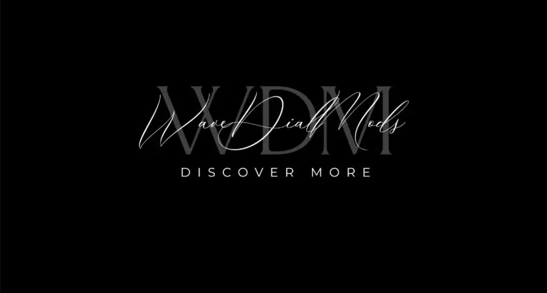 Elegant ’Wave Dial Mods’ logo.