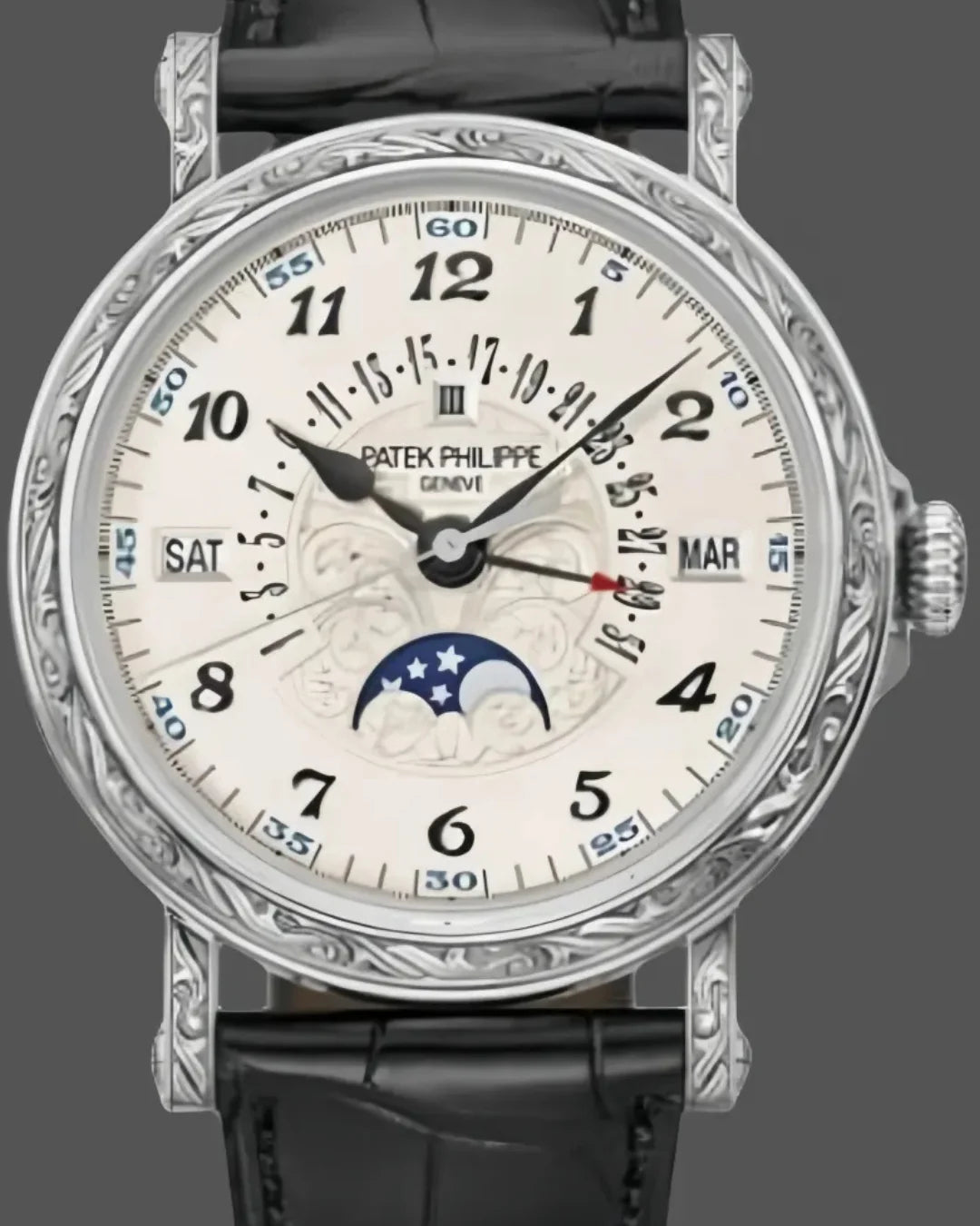 Patek Phillipe Grand Complications 5160/500g-001 White Gold Perpetual Calendar Watch - Wristwatch