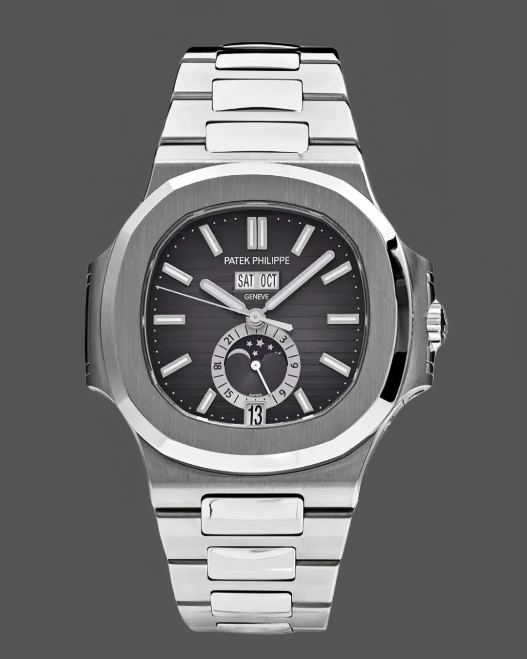 Patek Philippe Nautilus Annual Calendar Black 57261a001 Watch - Wristwatch