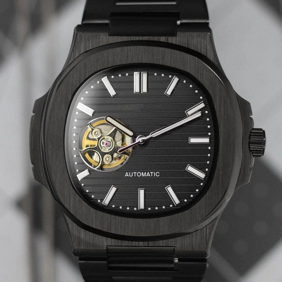 Nautilus Watch Mod Black Open Heart Edition - Wristwatch