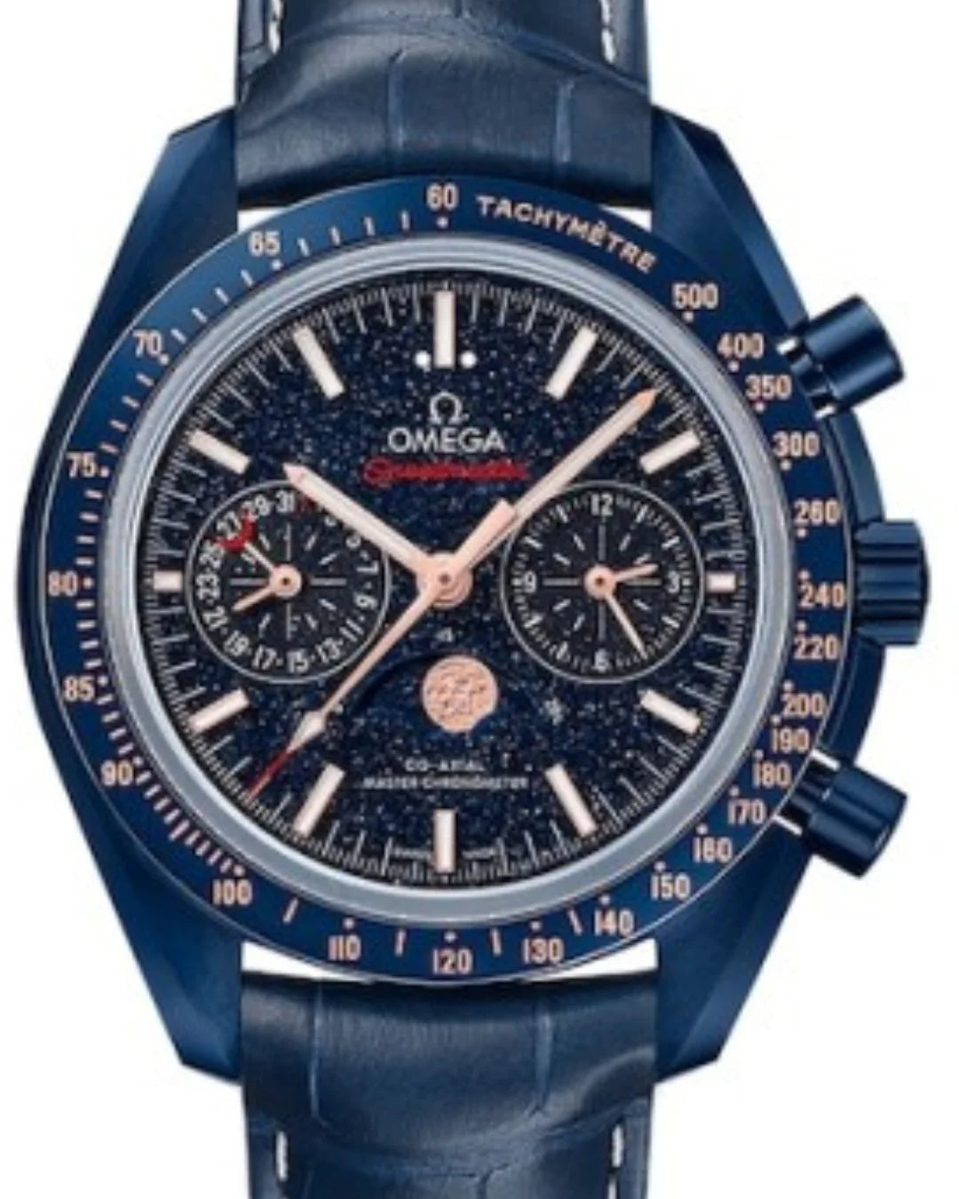 Omega Speedmaster Moonphase Blue O30493445203002 Watch - Wristwatch