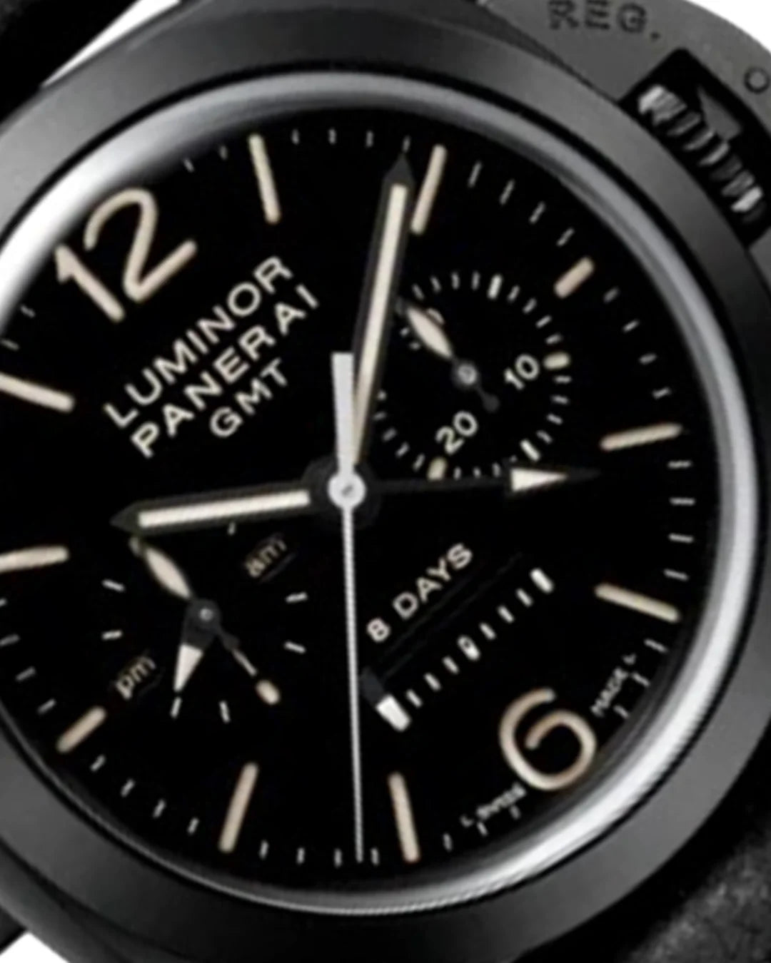 Panerai Luminor Gmt Monopulsante Ceramica Pamo0317 Watch - Wristwatch
