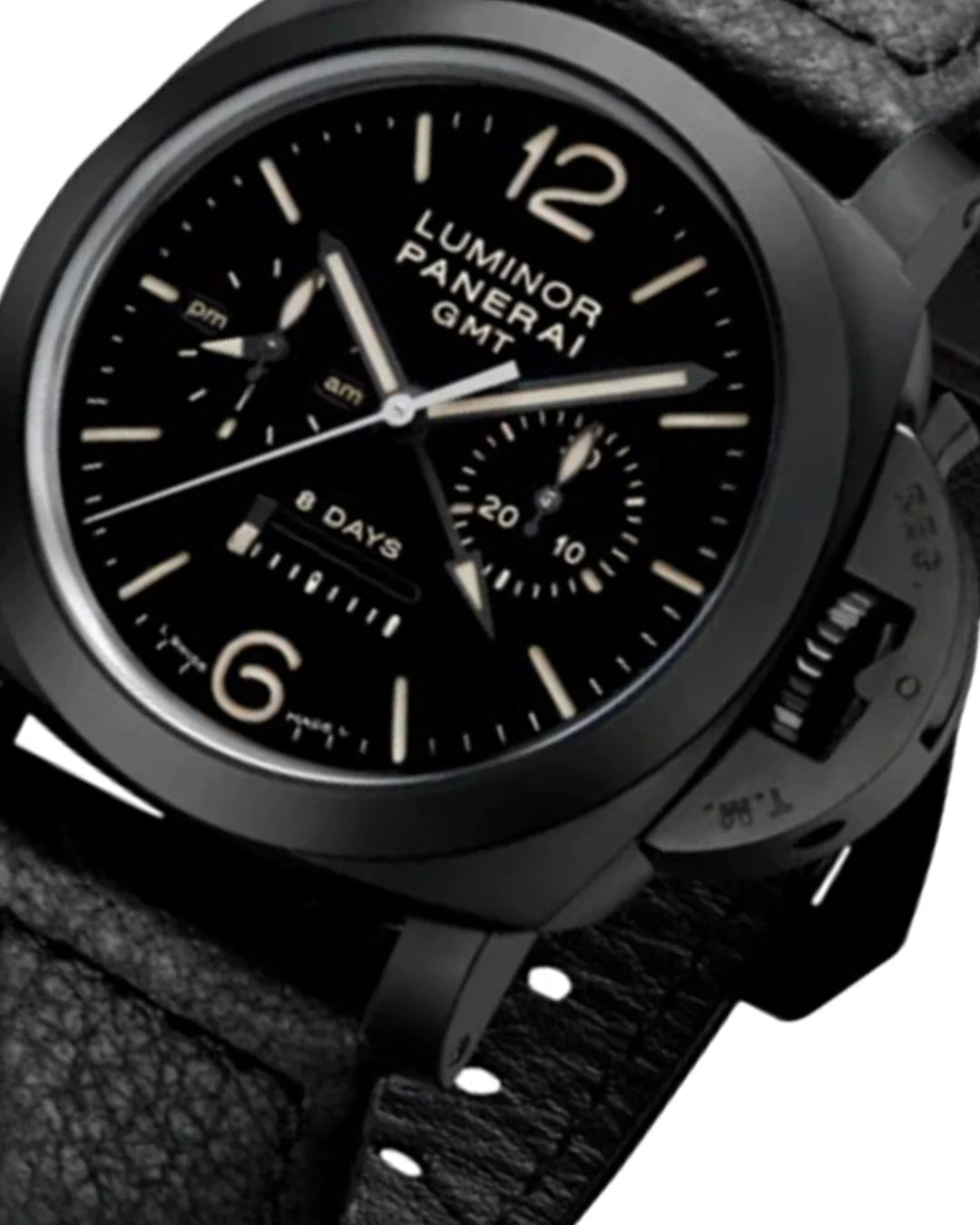 Panerai Luminor Gmt Monopulsante Ceramica Pamo0317 Watch - Wristwatch