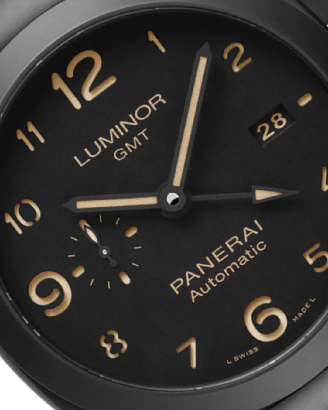 Panerai Luminor Gmt Pam01438 Black Watch - Wristwatch