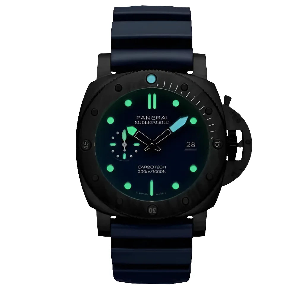 Panerai Mod Submersible Pam01232 Blue Watch Wristwatch