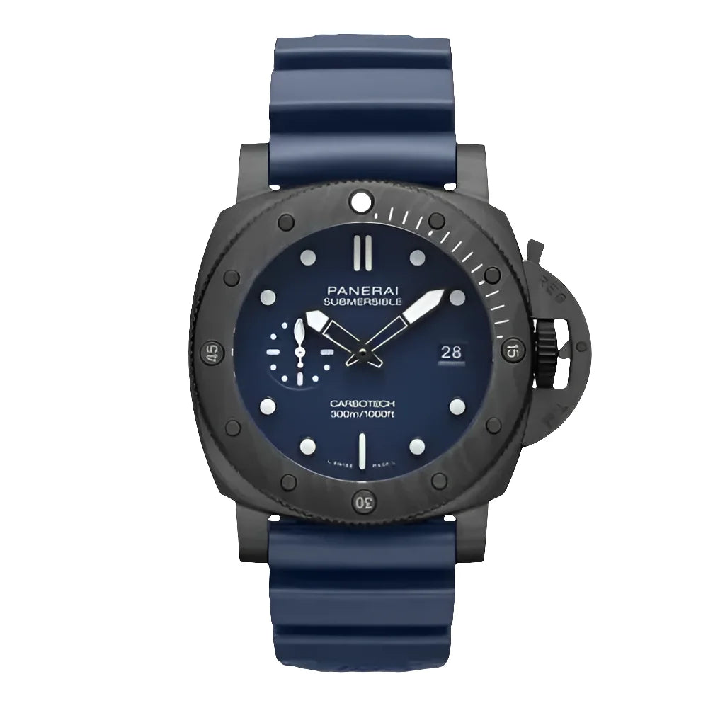 Panerai Mod Submersible Pam01232 Blue Watch Wristwatch
