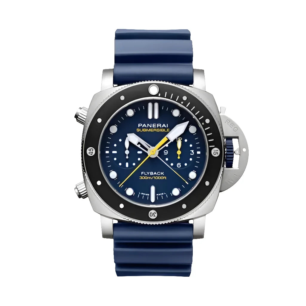 Panerai Mod Submersible Pam01291 Blue Watch Wristwatch