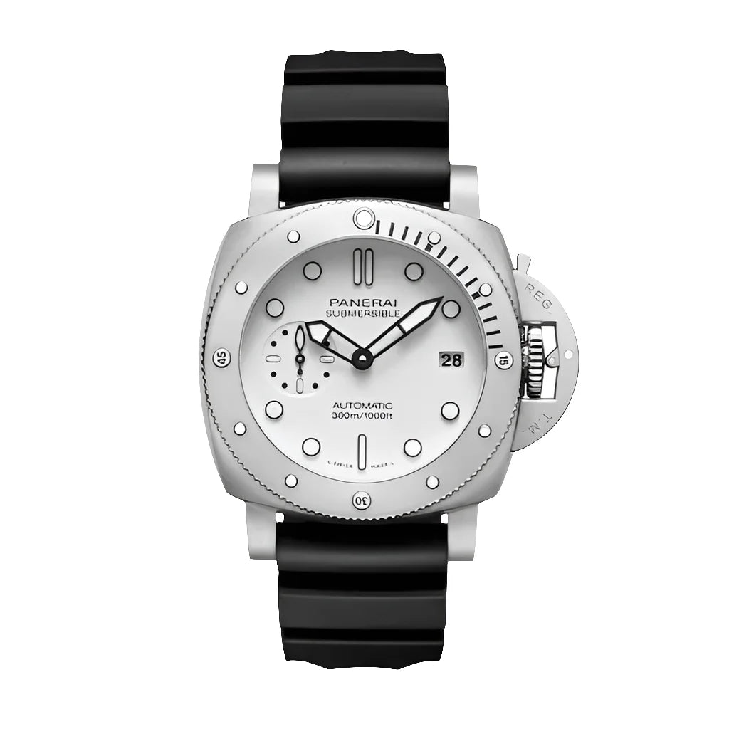 Panerai Mod Submersible Pamo1223 White Watch Wristwatch