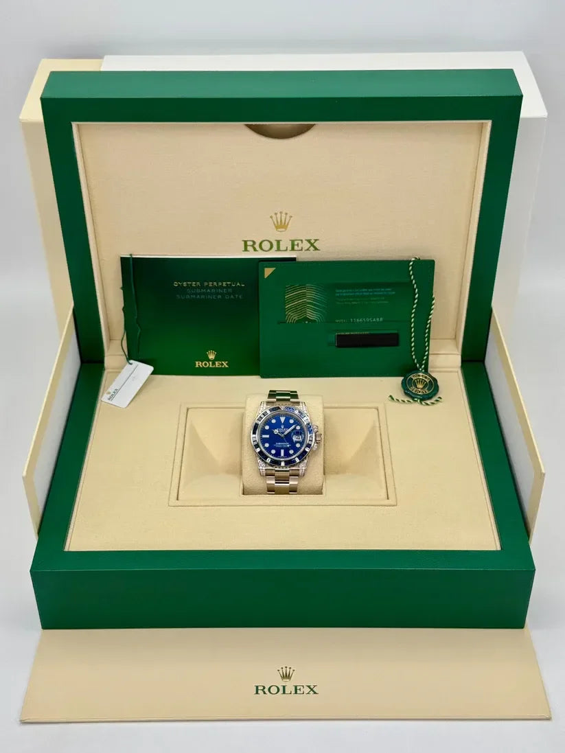 Rlx Super Mod Blue Rainbow Submariner Diving Watch Wristwatch