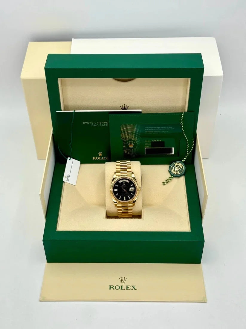 Rlx Super Mod Day Date 40 Gold Watch Wristwatch