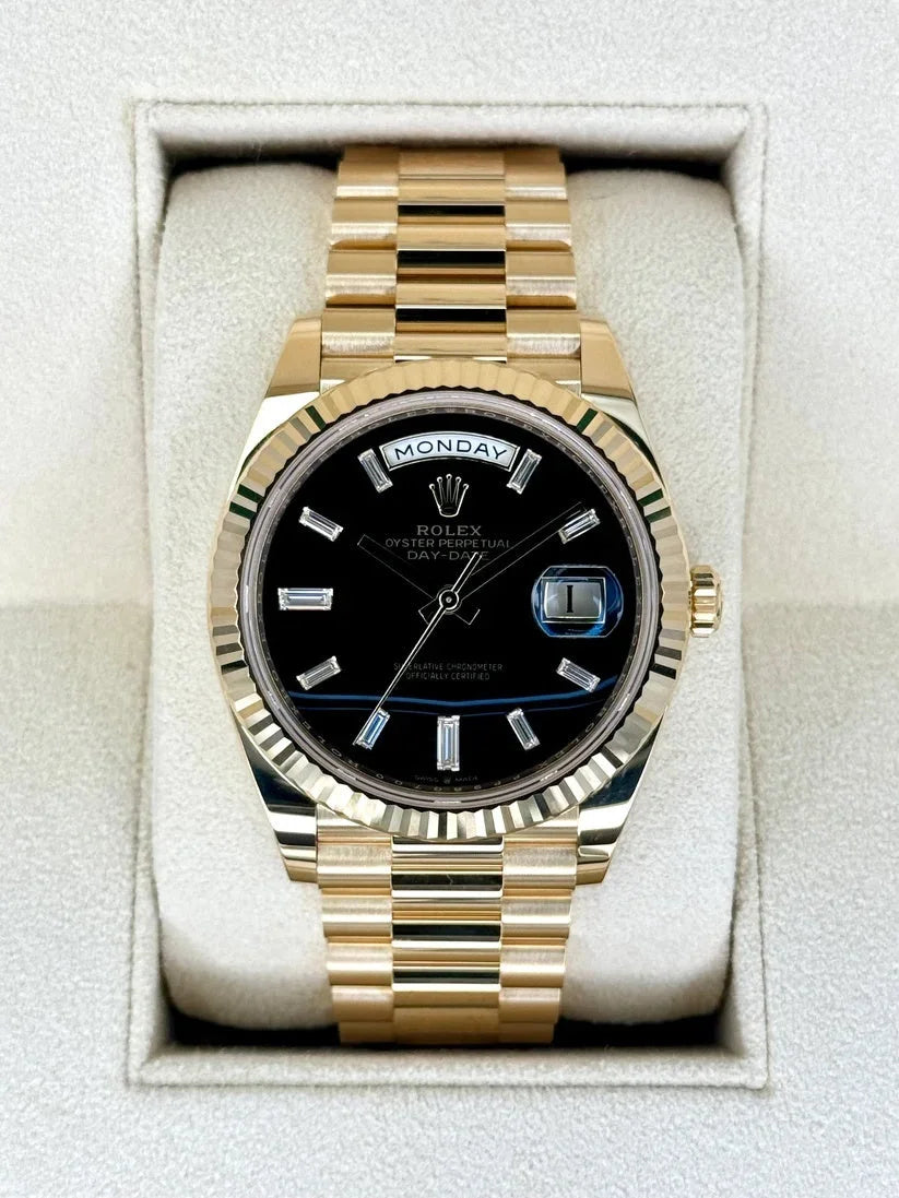 Rlx Super Mod Day Date 40 Gold Watch Wristwatch