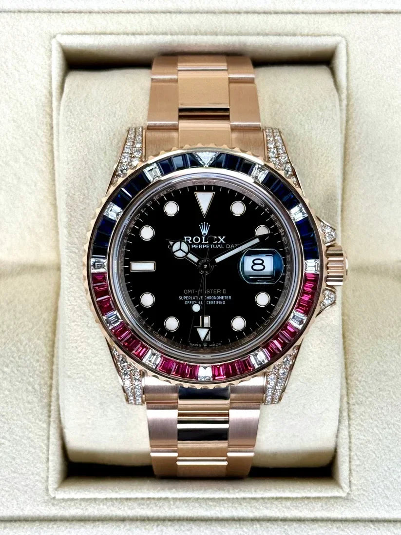 Rlx Super Mod Gmt Rainbow Watch Wristwatch