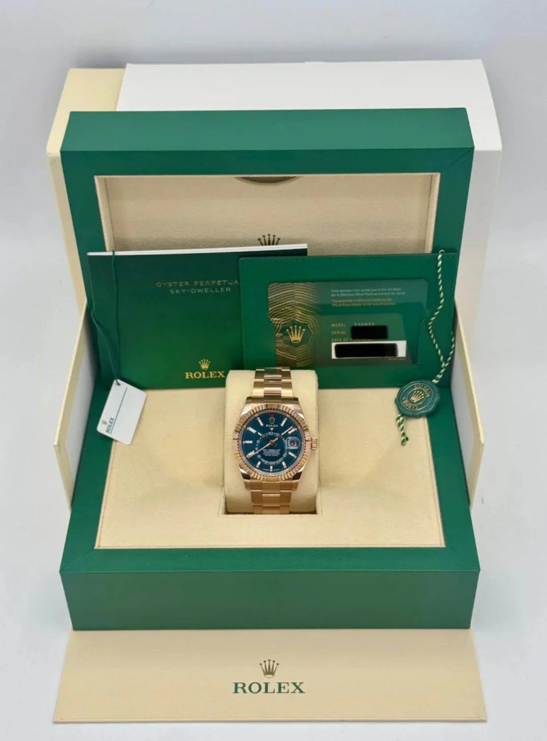Rlx Super Mod Sky dweller Rose Gold Watch Wristwatch