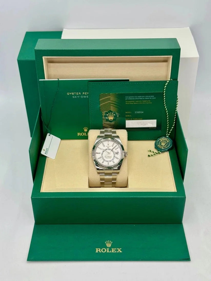 Rlx Super Mod Sky dweller White Watch Wristwatch