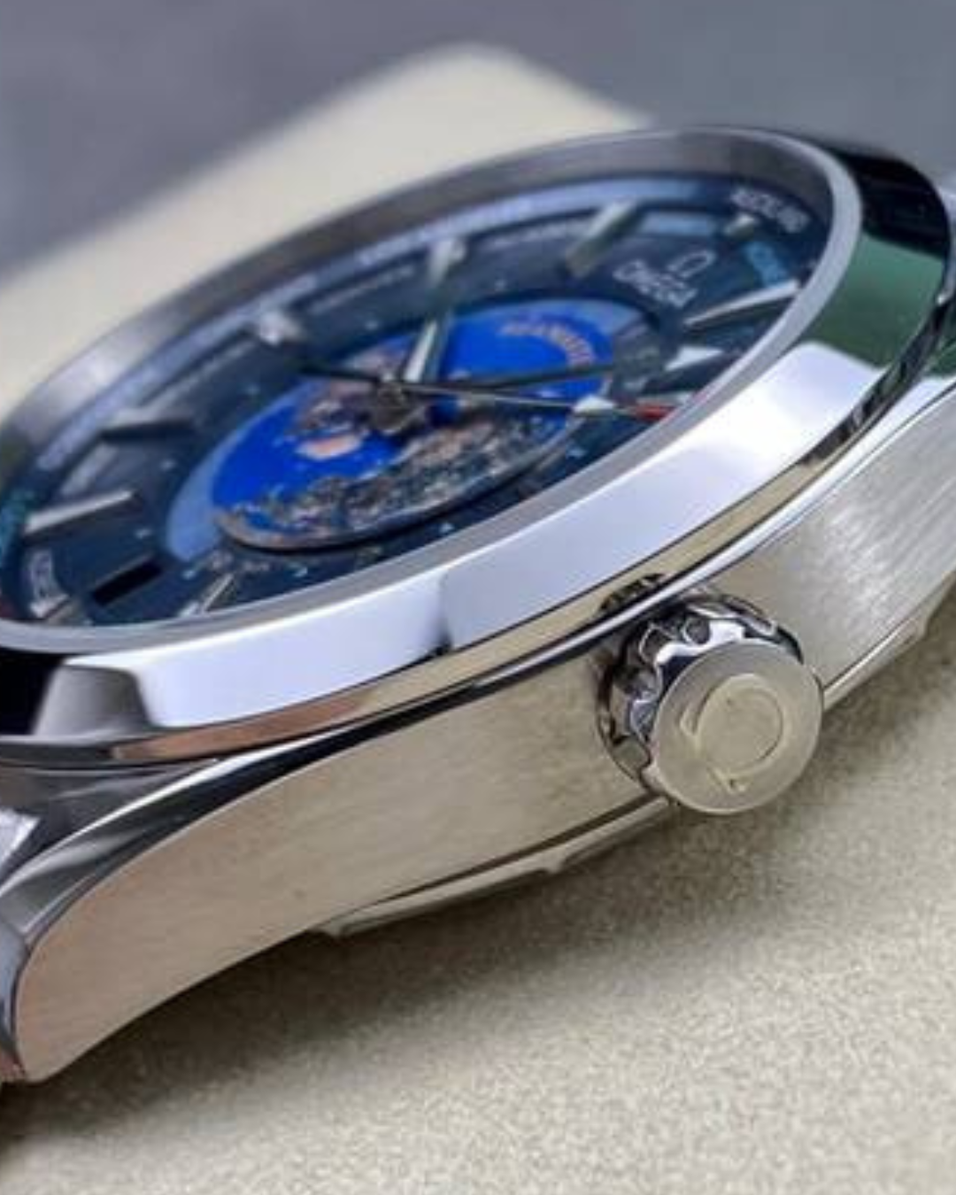 Omega Aqua Terra 43mm World Timer Super Watch Mod 220.10.43.22.03.001