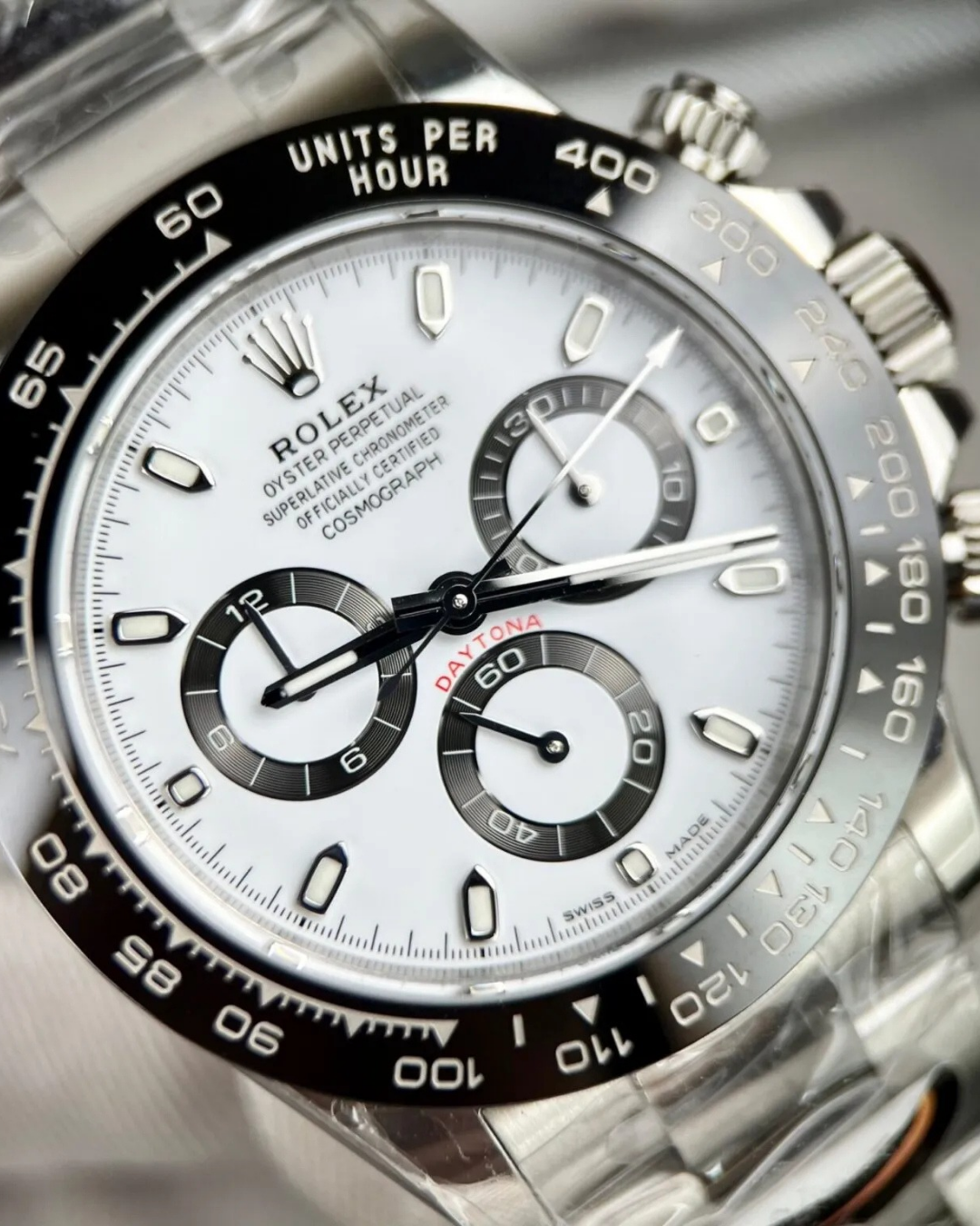 Daytona Watch Mod White Panda Crown Edition
