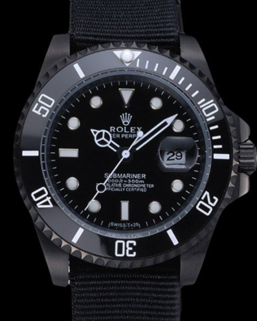 Submariner Watch Mod Black Beauty Crown Edition
