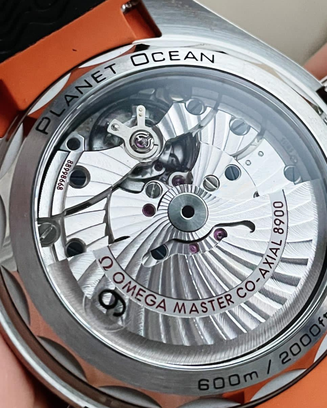 Omega Planet Ocean Super Watch Mod Black-Orange