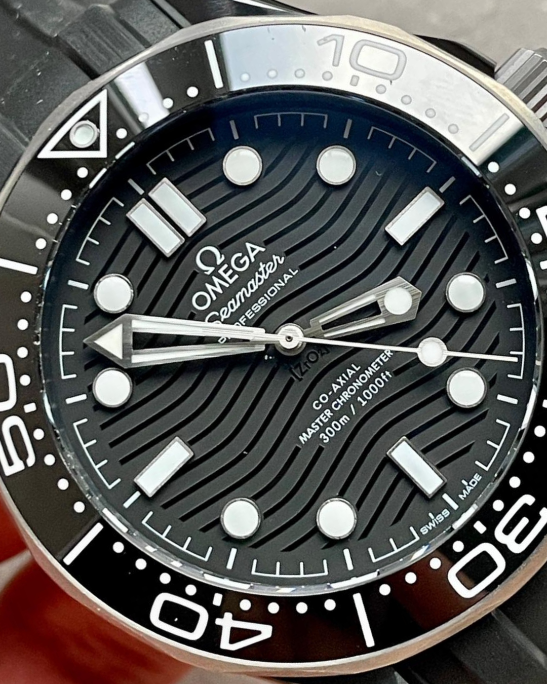 Omega Seamaster Diver 300M 43.5mm Super Watch Mod Black 8806