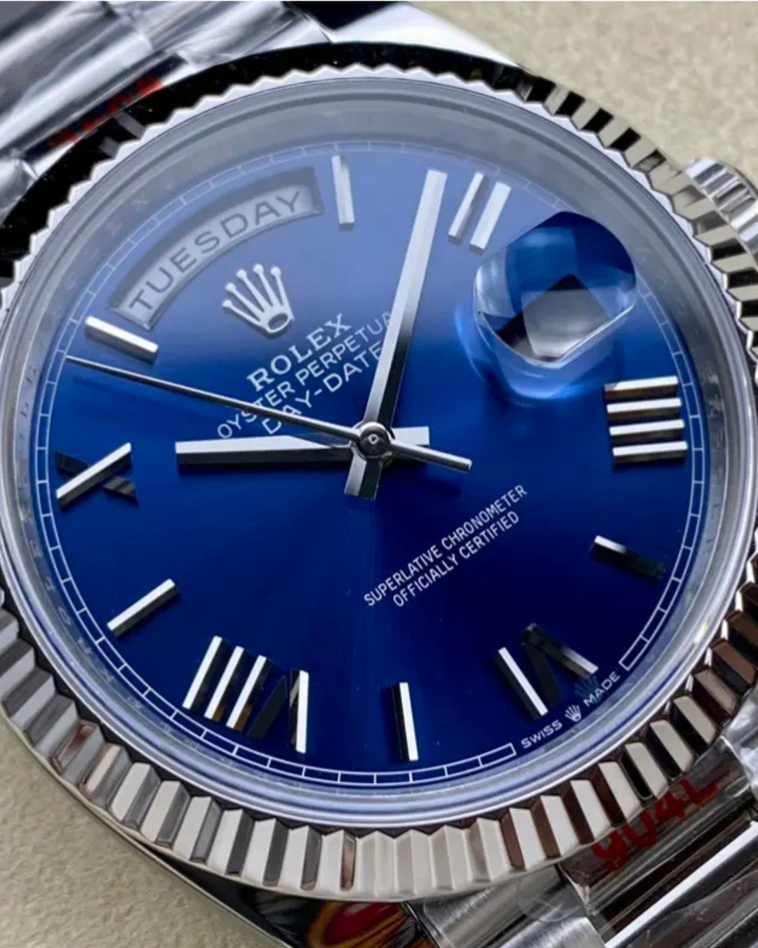 Day-Date SC 228239 Blue Roman Dial