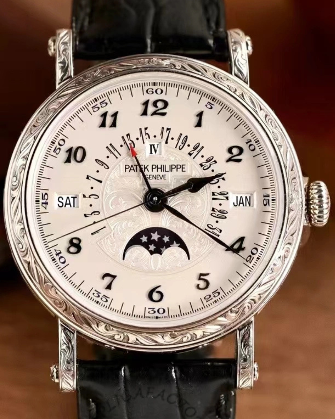 Patek Philippe Superclone Grand Complications 5160/500G-001 White Gold Perpetual Calendar