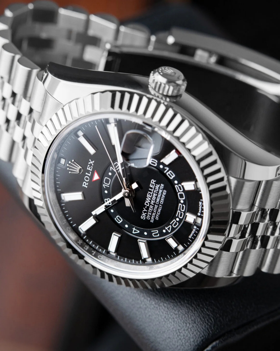 Sky Dweller Watch Mod Black Crown Edition