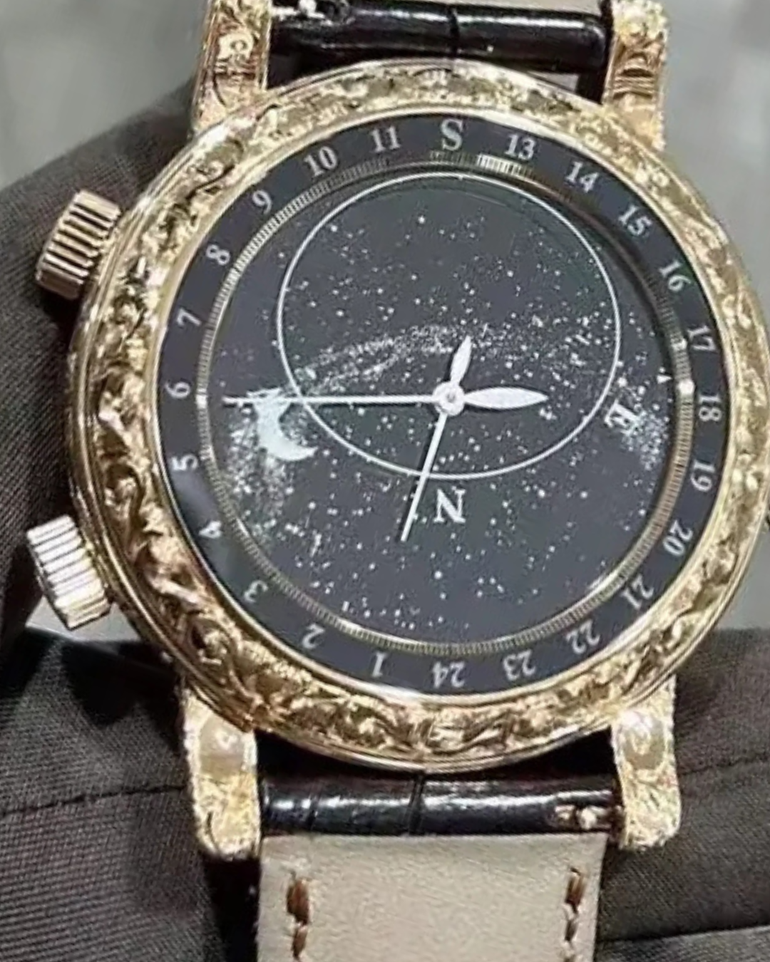 Patek Phillipe Sky Moon Tourbillion Super Watch Mod Rose Gold 6002R-001