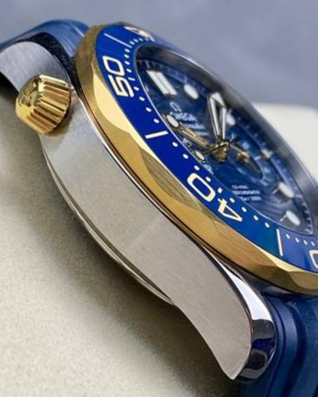 Omega Superclone Seamaster 44mm Diver 300m Blue & Ceragold 210.32.44.51.03.001