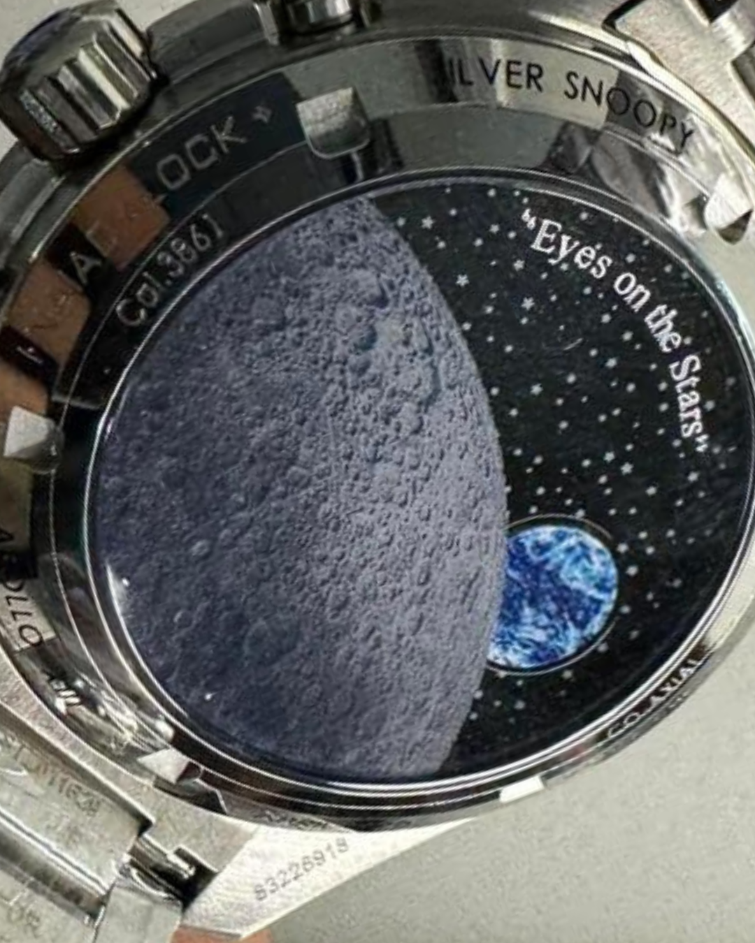 Omega Speedmaster Professional Super Mod Watch Silver Snoopy Award 50th Anniversary