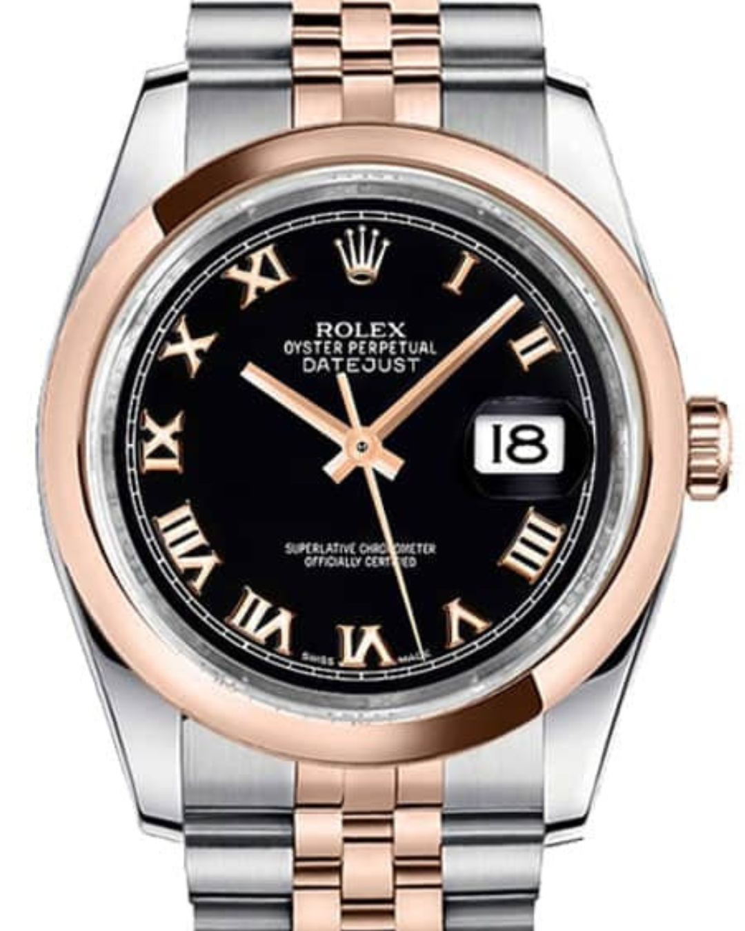 ROLEX Datejust 36 116201 "Roman Numerals" Watch