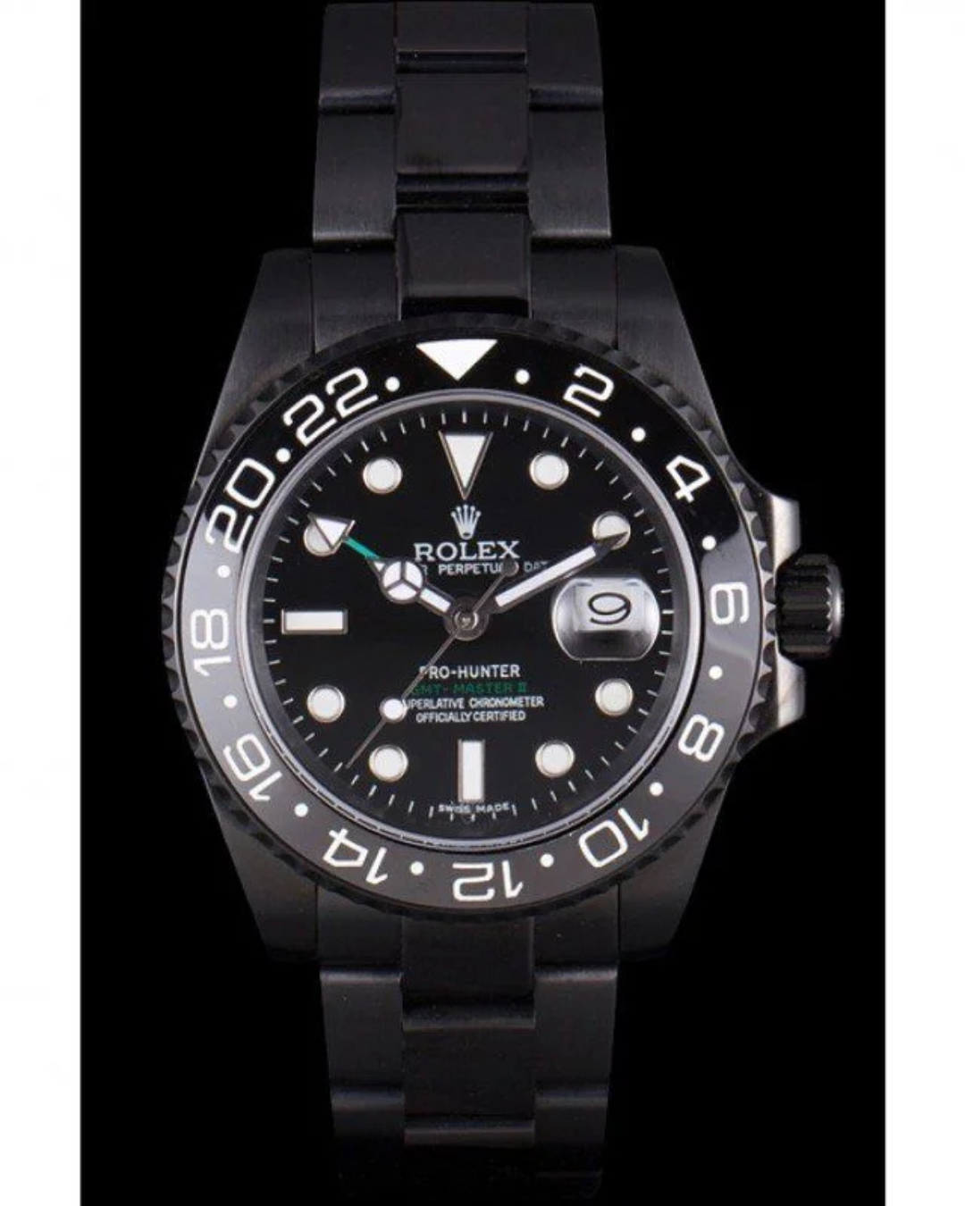 Gmt Watch Mod Black Crown Edition