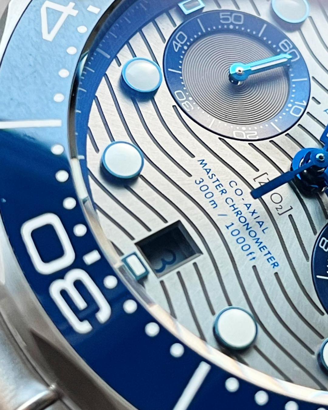 Omega Seamaster 300M Super Watch Mod Grey Dial Chronograph