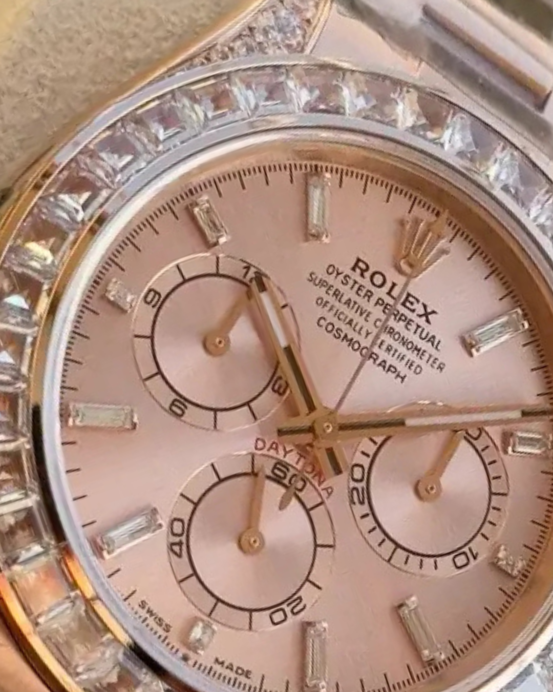 Daytona SC Pink Diamond 126595TBR O001 Watch