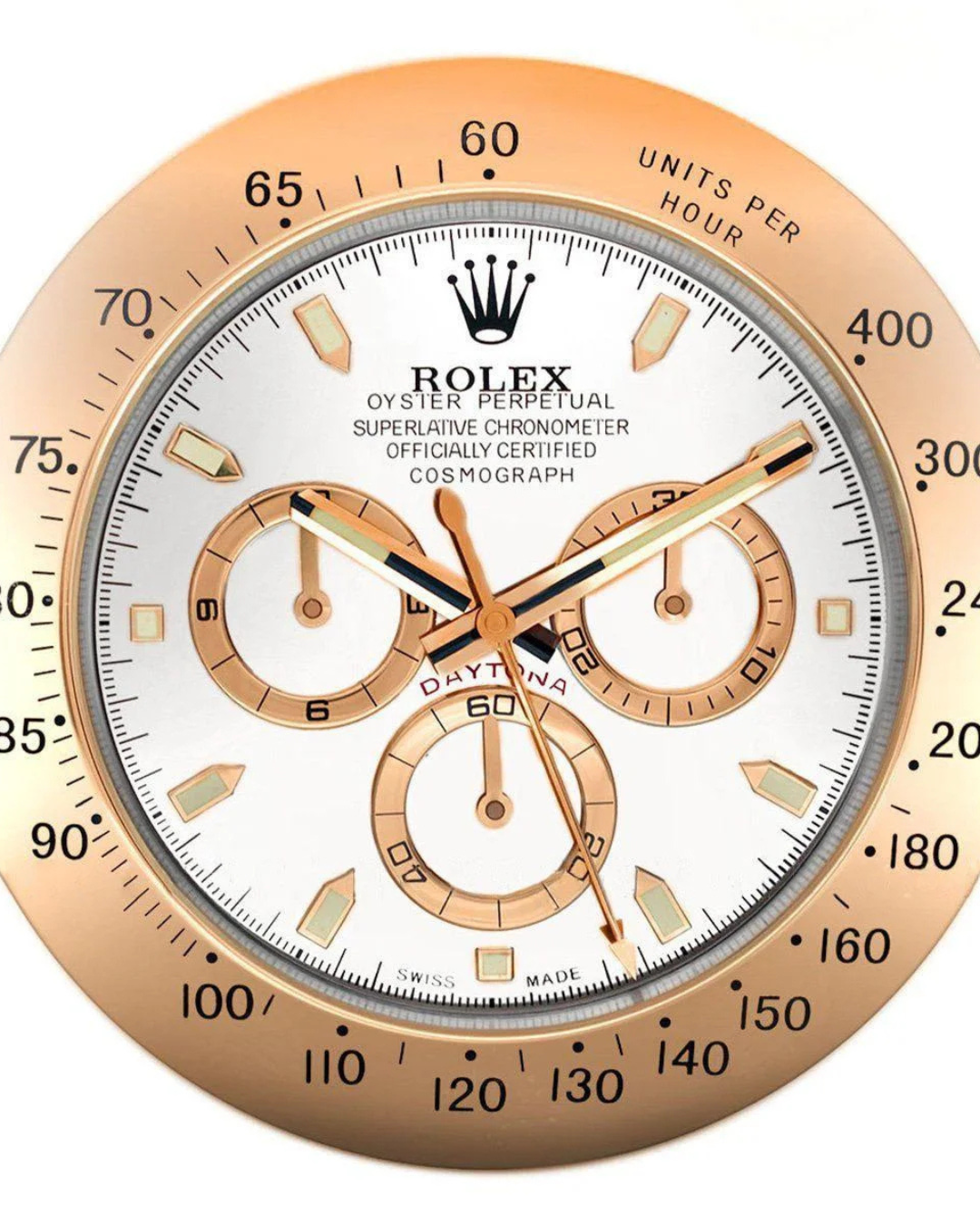 Wall Clock Daytona Rose Gold Edition