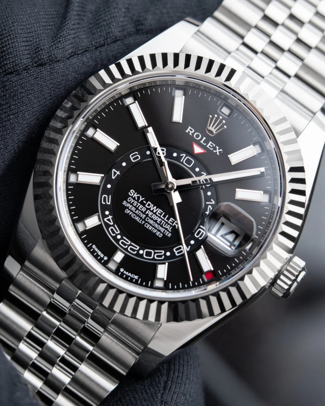 Sky Dweller Watch Mod Black Crown Edition