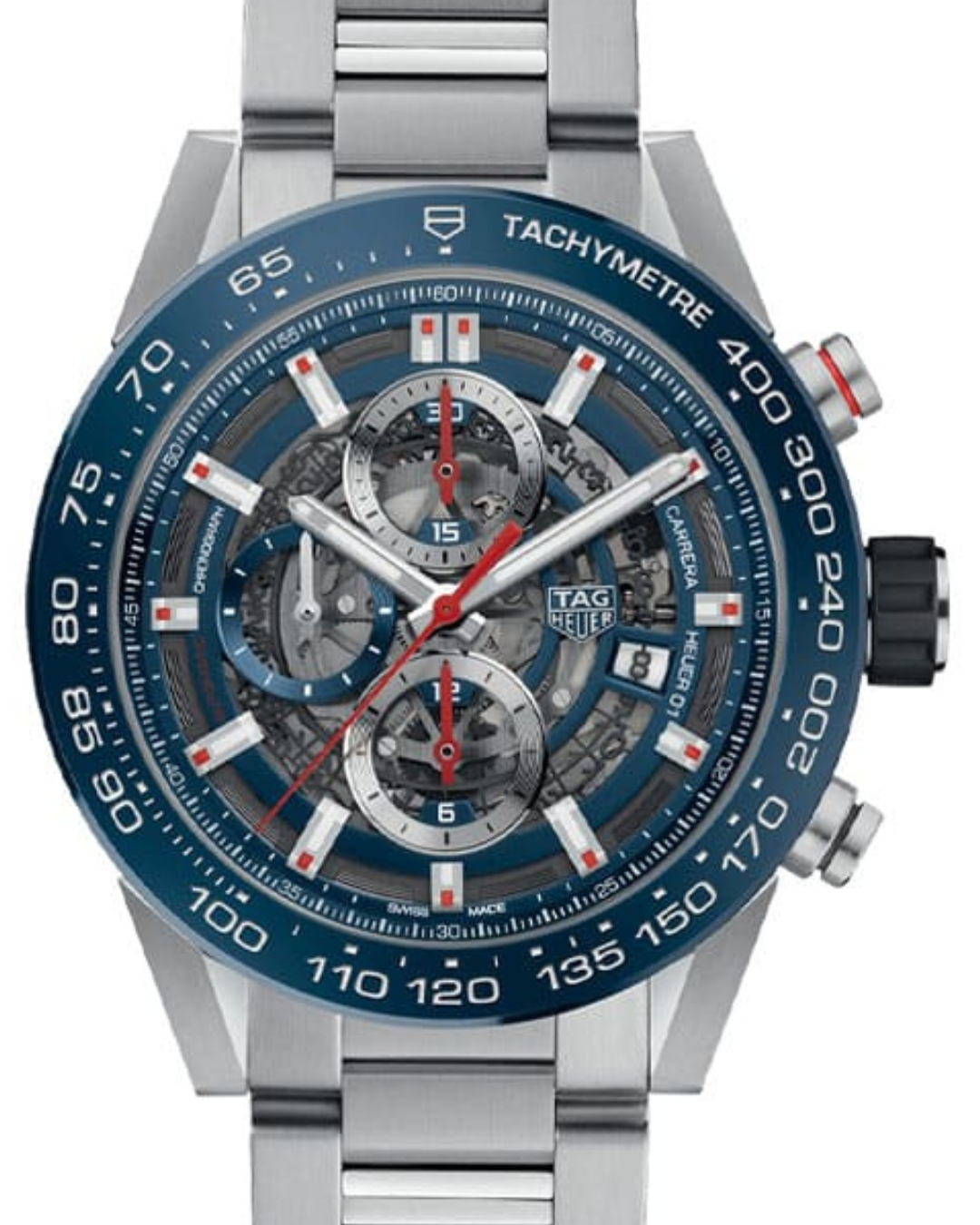 TAG HEUER Carrera 01 CAR201T "Blue Skeleton" Watch