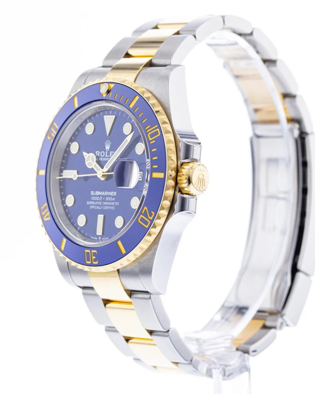 Submariner Watch Mod Two Tone Blue Crown Edition