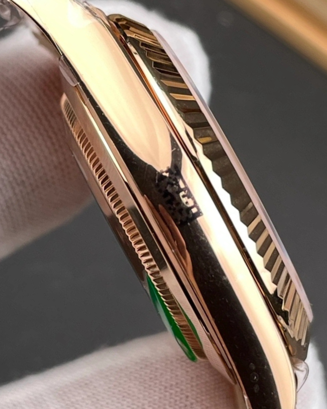 Day-Date SC 18K Everose Gold 228235-0025 Green Dial