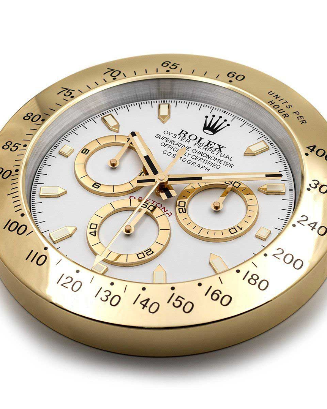 Wall Clock Daytona Gold Panda Edition