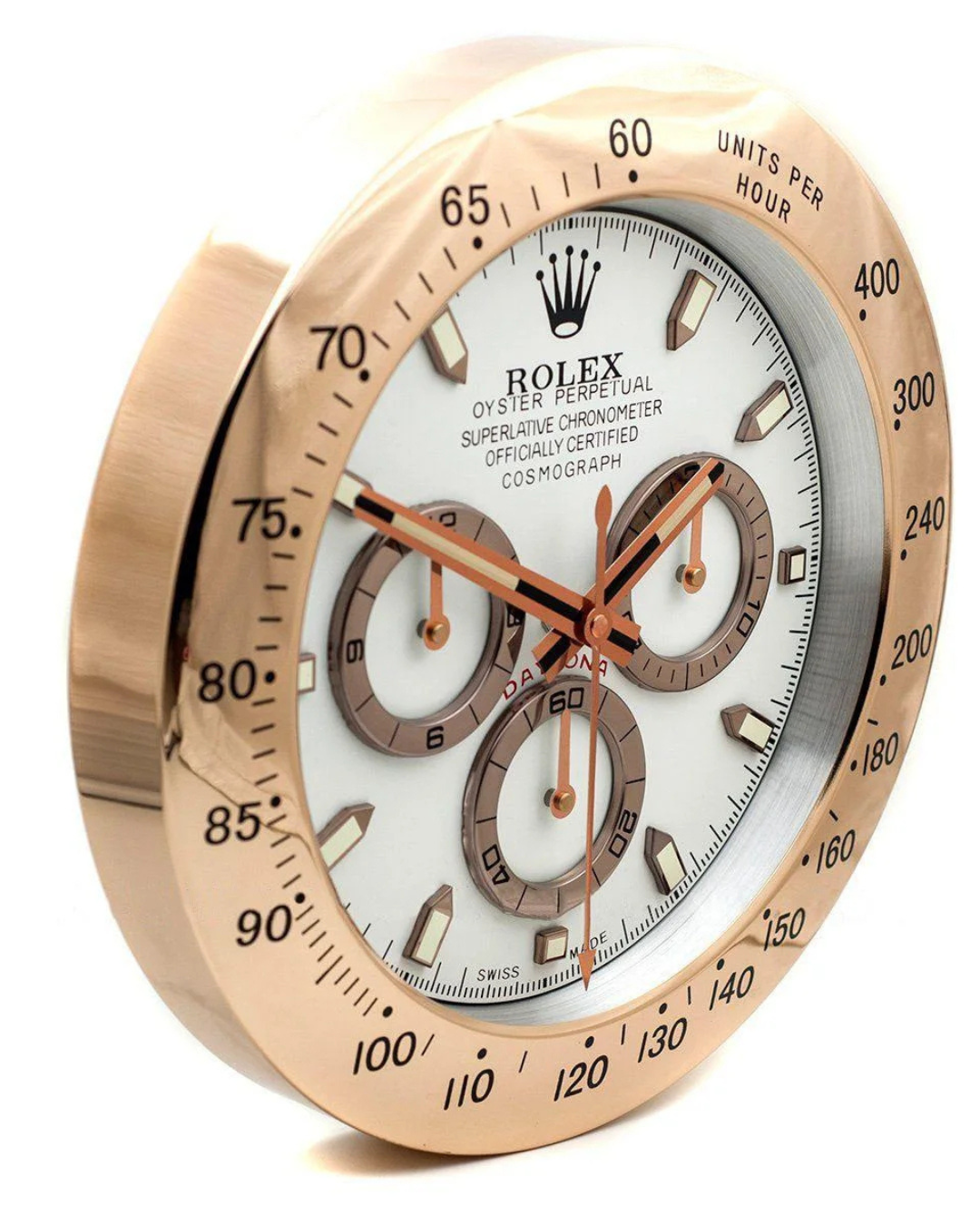 Wall Clock Daytona Rose Gold Edition