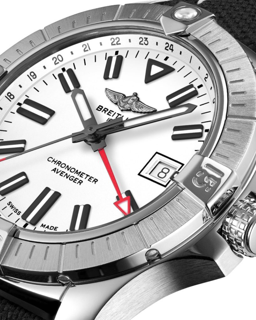 Avenger GMT A32397101A1X2 White Watch