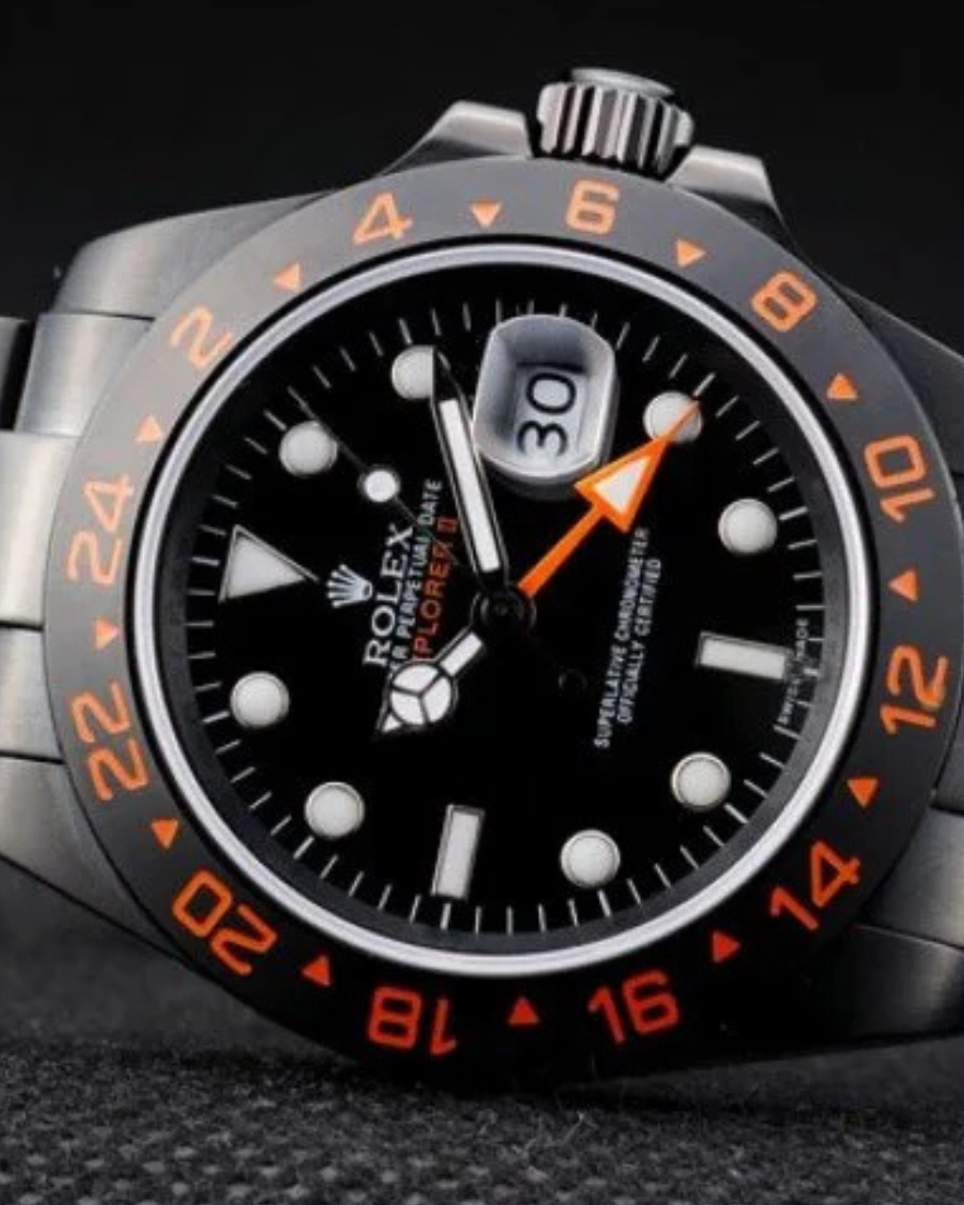 Explorer Watch Mod Black-Orange Crown Edition