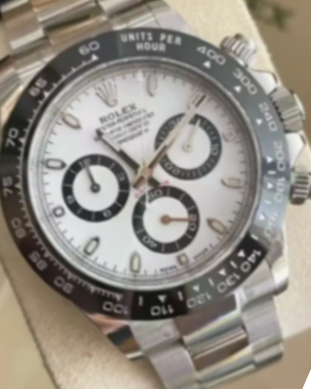 Daytona 4130 Super Watch Mod with panda dial, stainless steel case, sapphire crystal, and chronograph functions