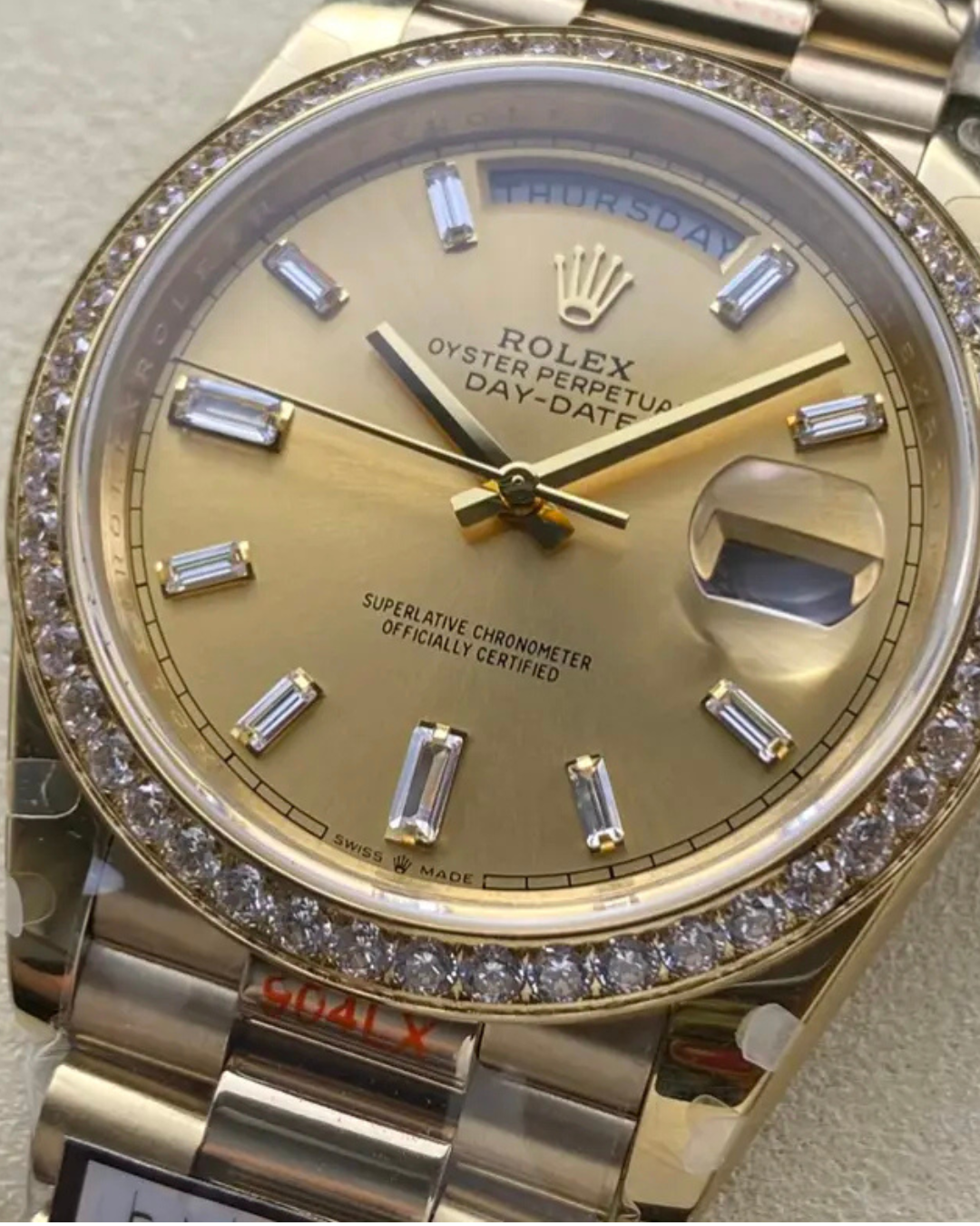 Day-Date SC Champagne Diamond 228348RBR