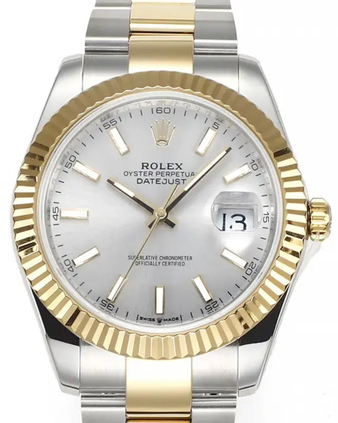 ROLEX Datejust 41 Two-Tone Silver Dial 126333 Watch